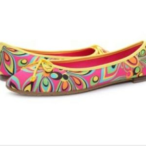Loudmouth Fun Print Ballet Flats